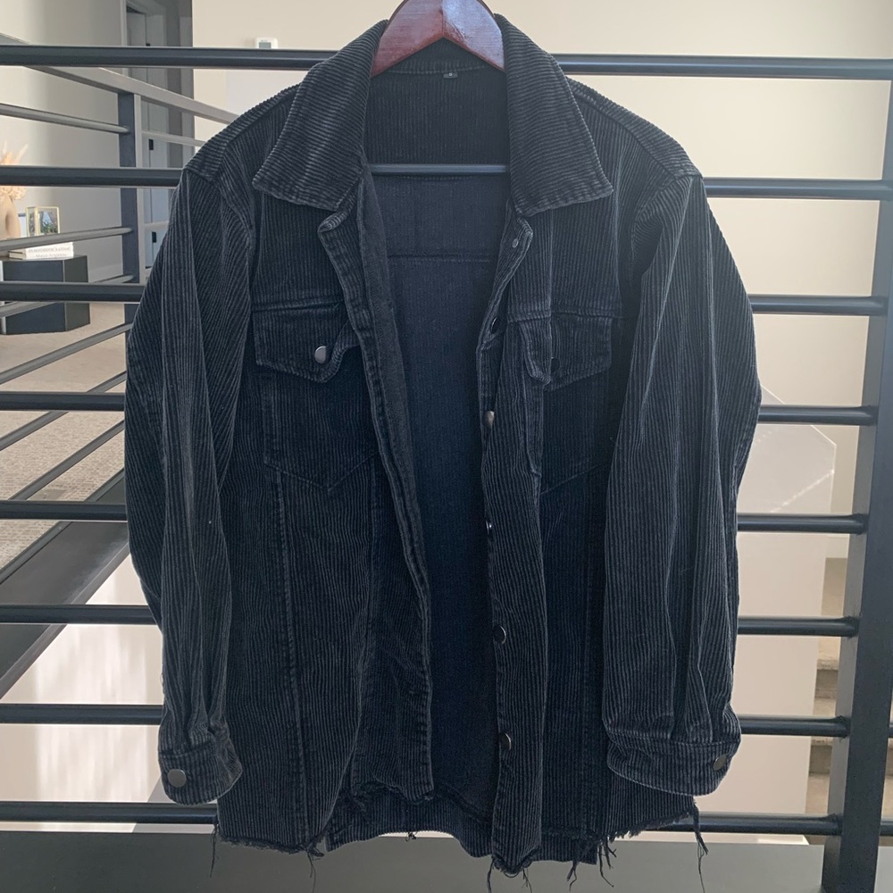 Black courdory Jacket